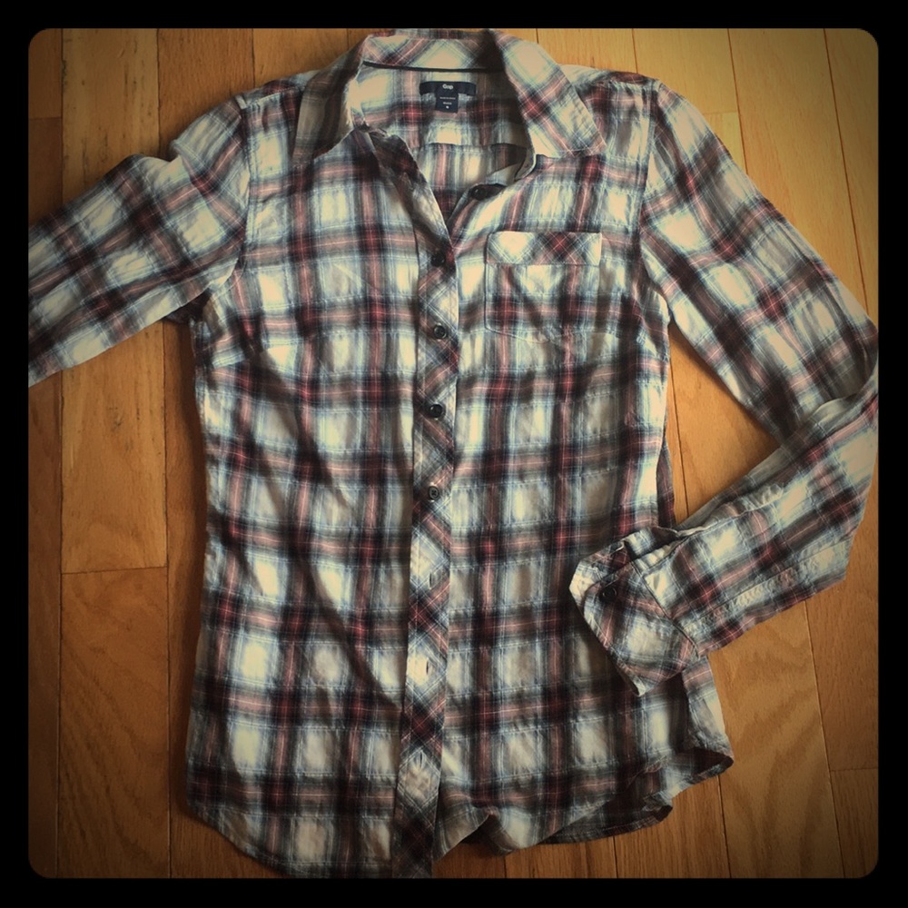 Plaid Button Down - image 1